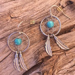 Dream catcher earrings